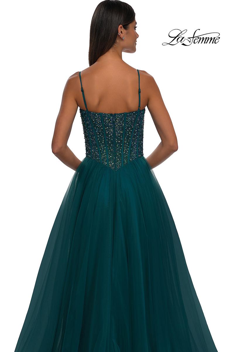 La Femme Dress 32754 - Dark Teal