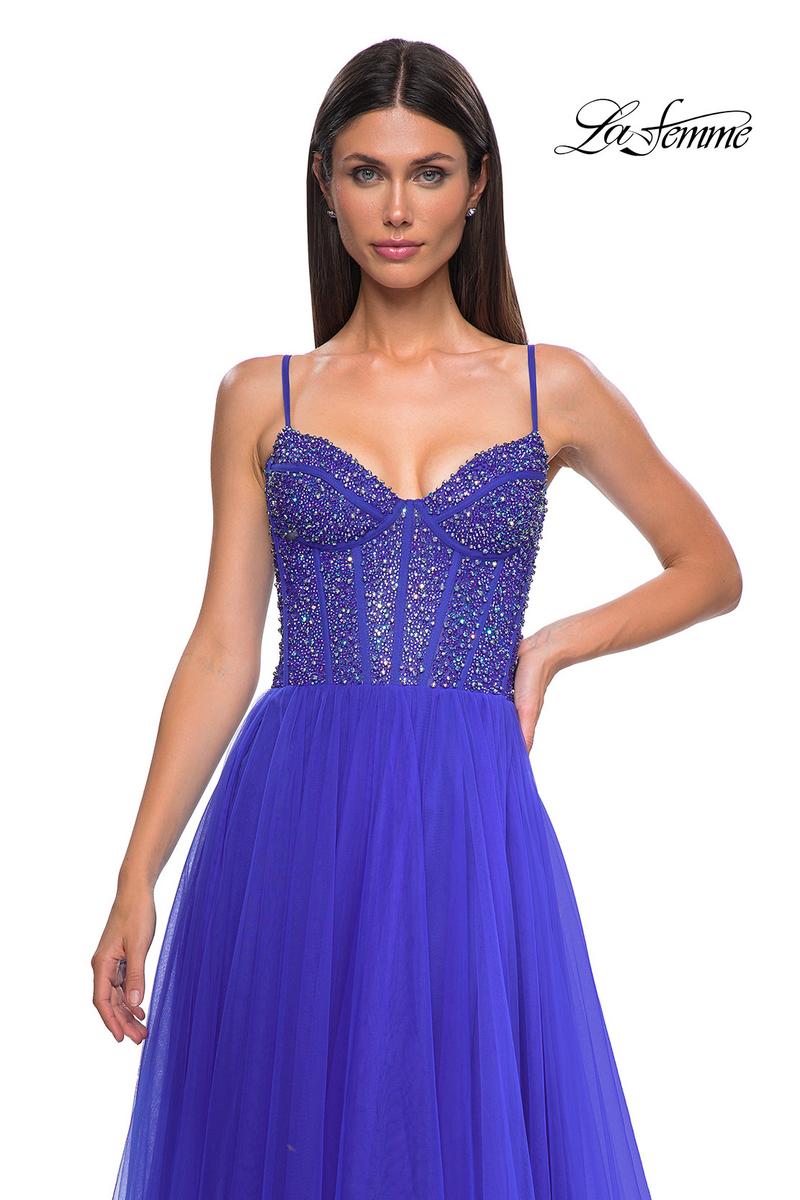 La Femme Dress 32754 - Royal Blue