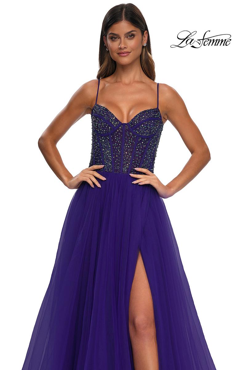 La Femme Dress 32754 - Royal Purple