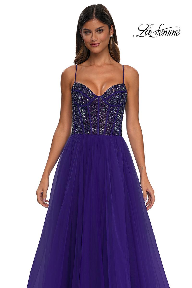 La Femme Dress 32754 - Royal Purple