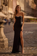 La Femme Dress 32756 - Black
