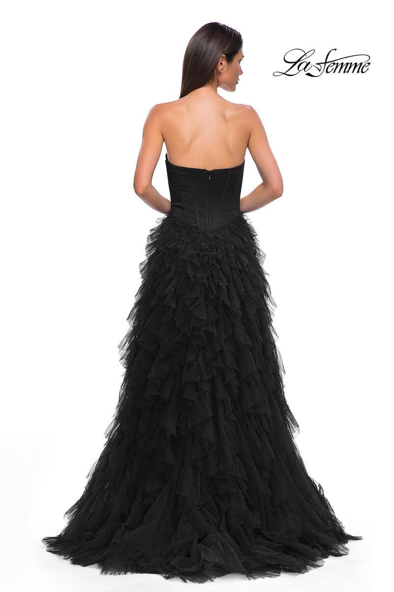 La Femme Dress 32760 - Black