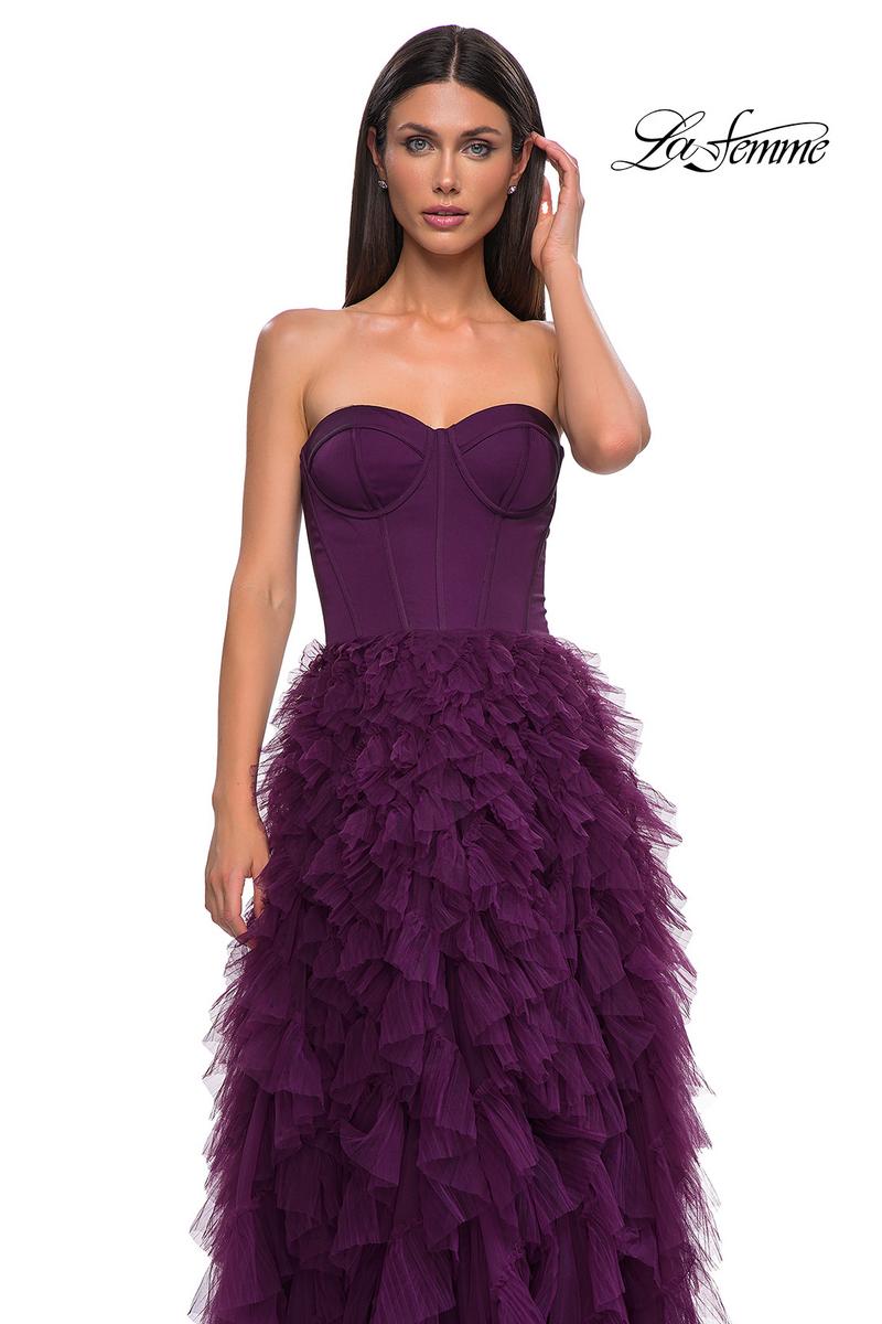 La Femme Dress 32760 - Dark Berry