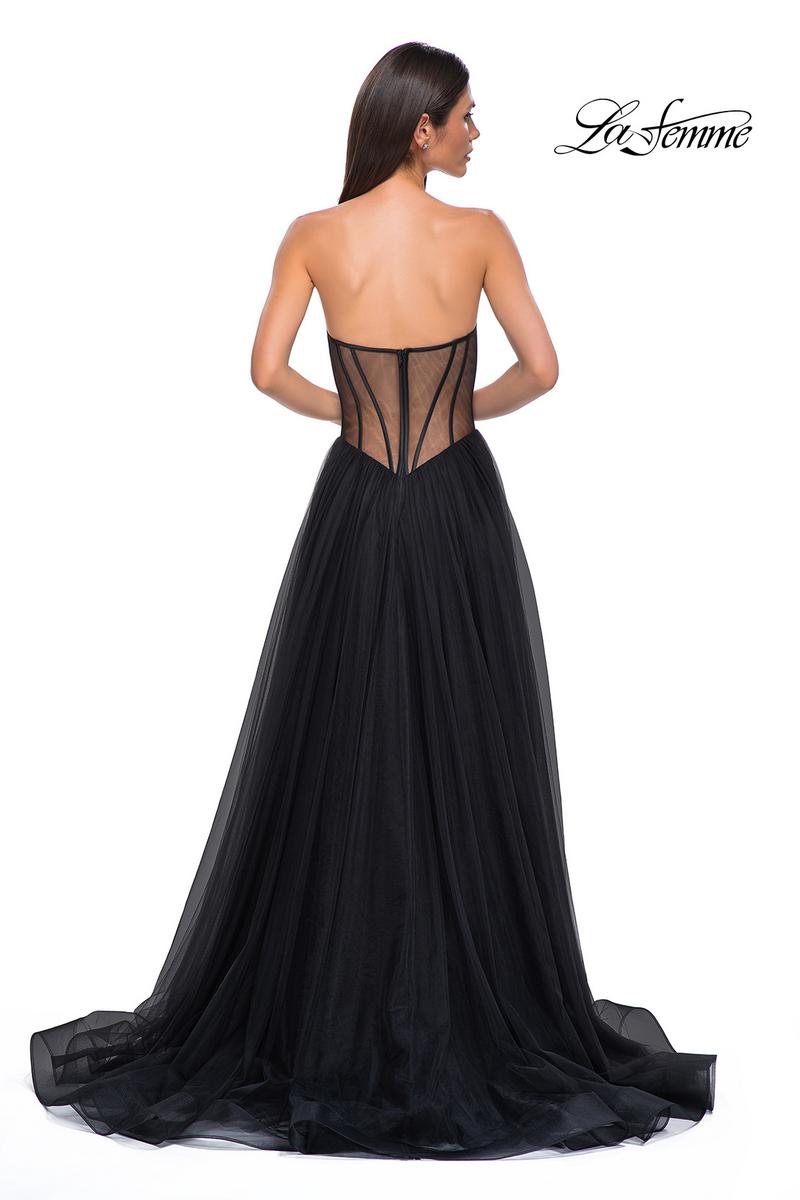La Femme Dress 32771 - Black
