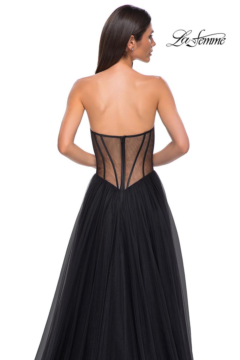 La Femme Dress 32771 - Black