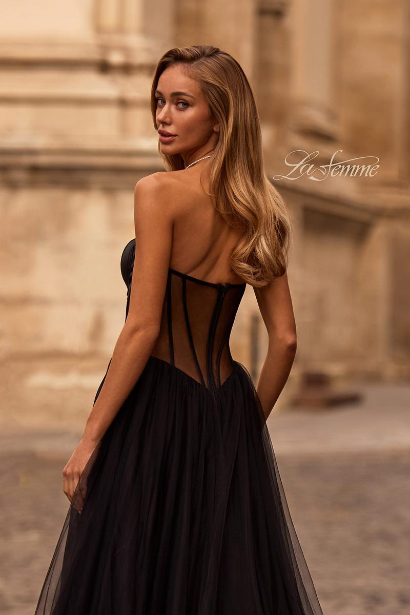 La Femme Dress 32771 - Black