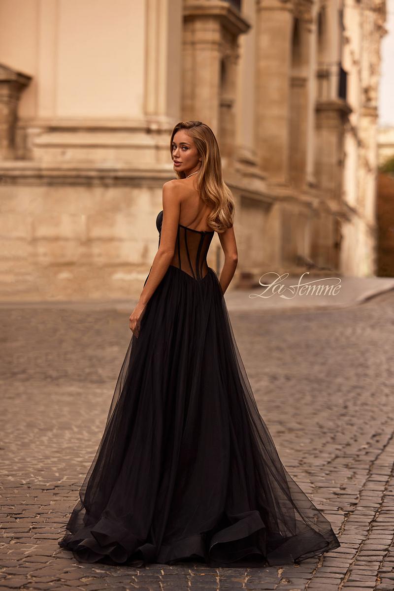 La Femme Dress 32771 - Black