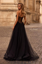 La Femme Dress 32771 - Black