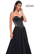 La Femme Dress 32771 - Black