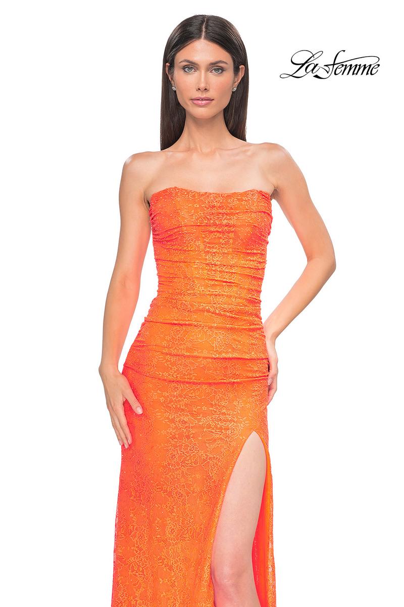 La Femme Dress 32773 - Bright Orange