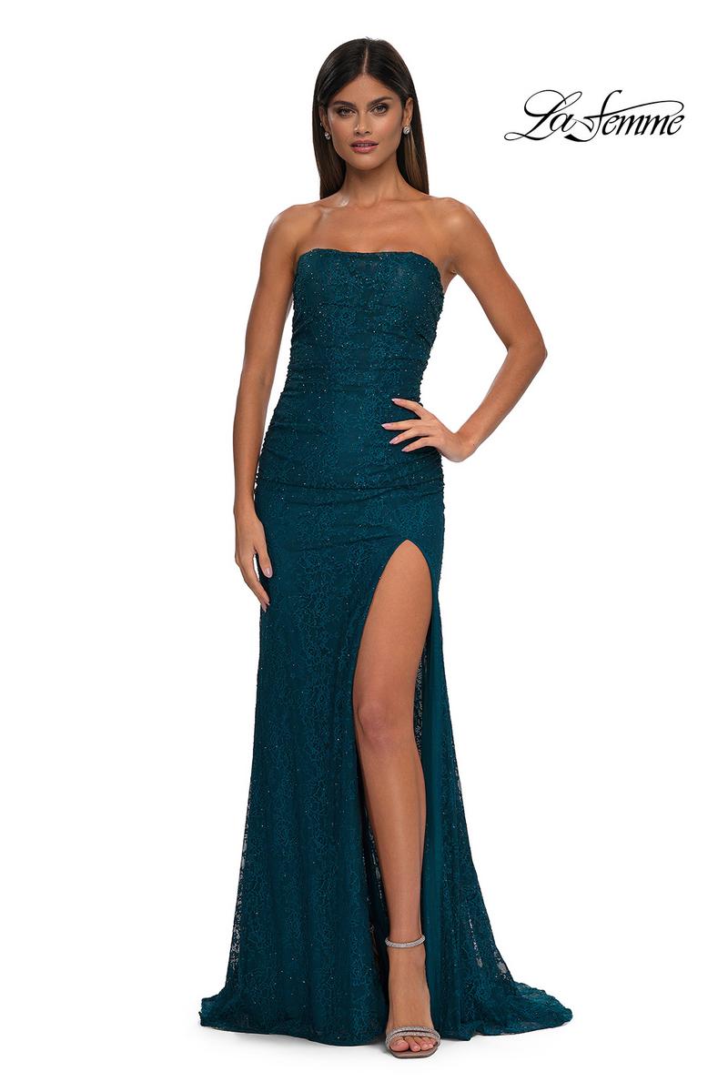 La Femme Dress 32773 - Dark Teal