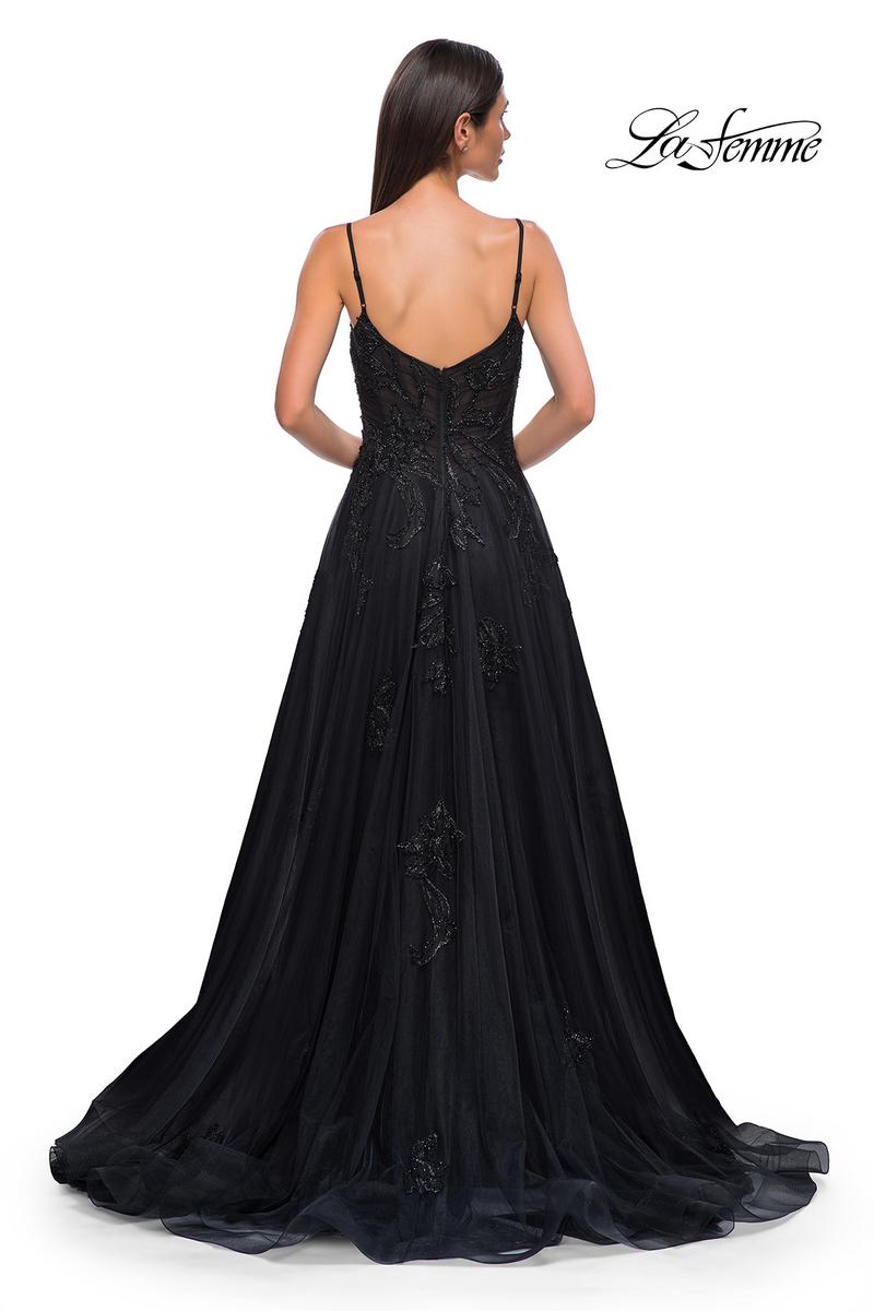 La Femme Dress 32781 - Black