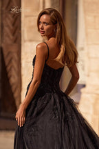 La Femme Dress 32781 - Black