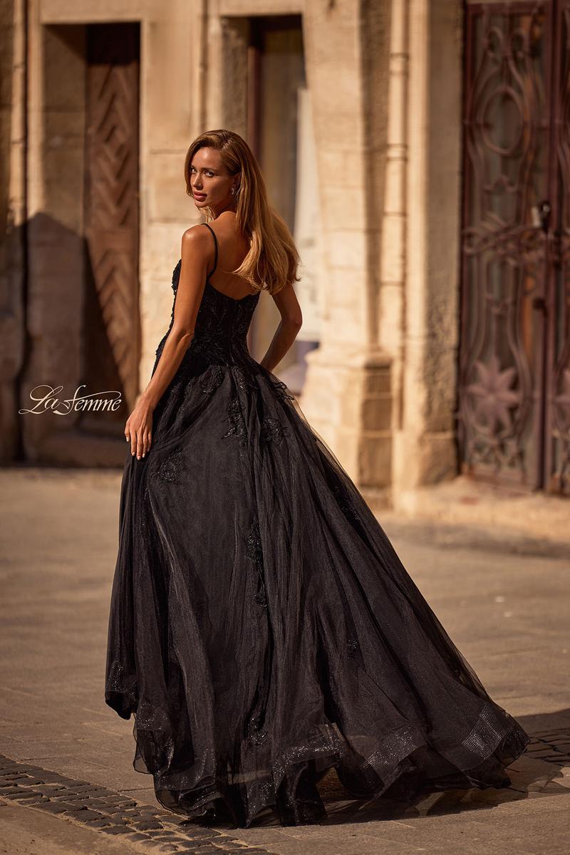 La Femme Dress 32781 - Black