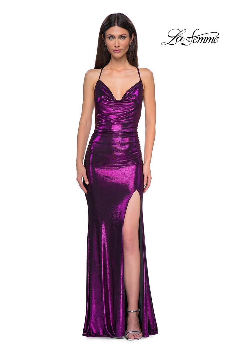 La Femme Dress 32782 - Purple