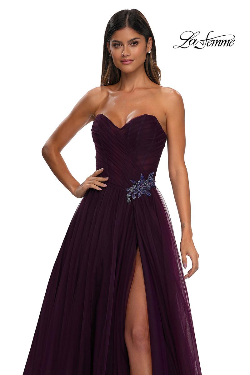 La Femme Dress 32789 - Dark Berry