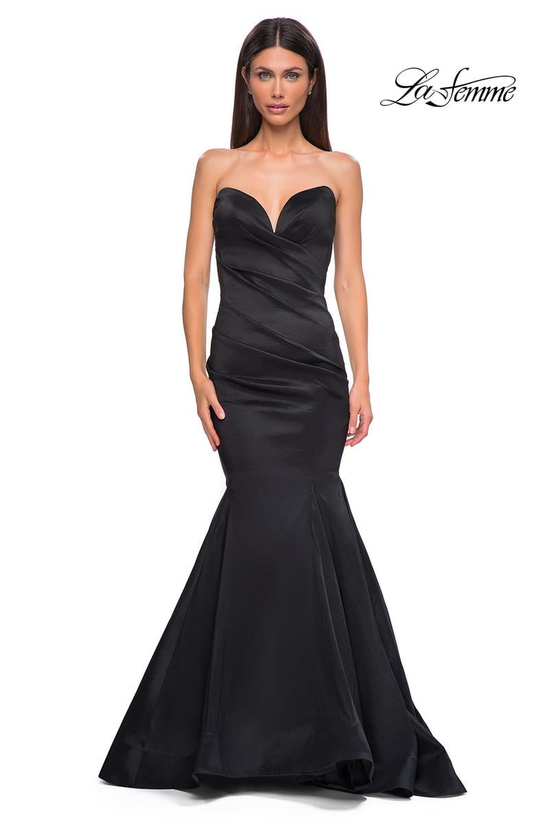 La Femme Dress 32791 - Black