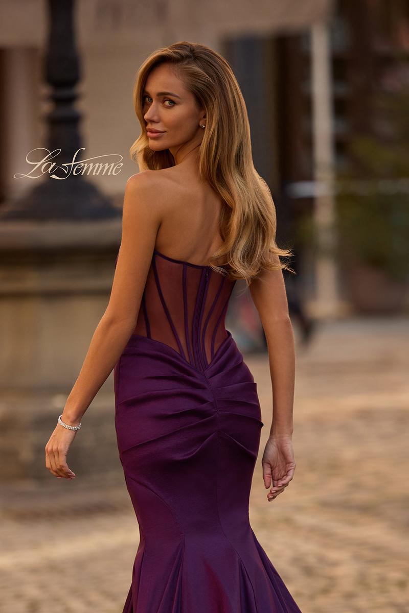 La Femme Dress 32791 - Dark Berry