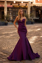 La Femme Dress 32791 - Dark Berry
