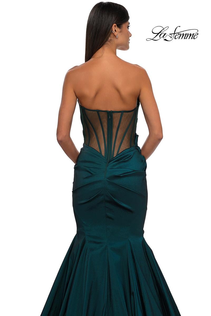 La Femme Dress 32791 - Dark Emerald