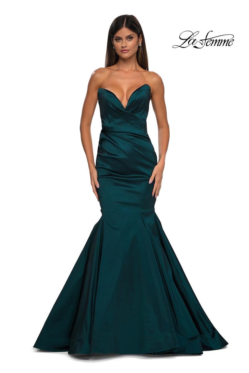La Femme Dress 32791 - Dark Emerald