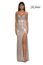 La Femme Dress 32793 - Light Gold