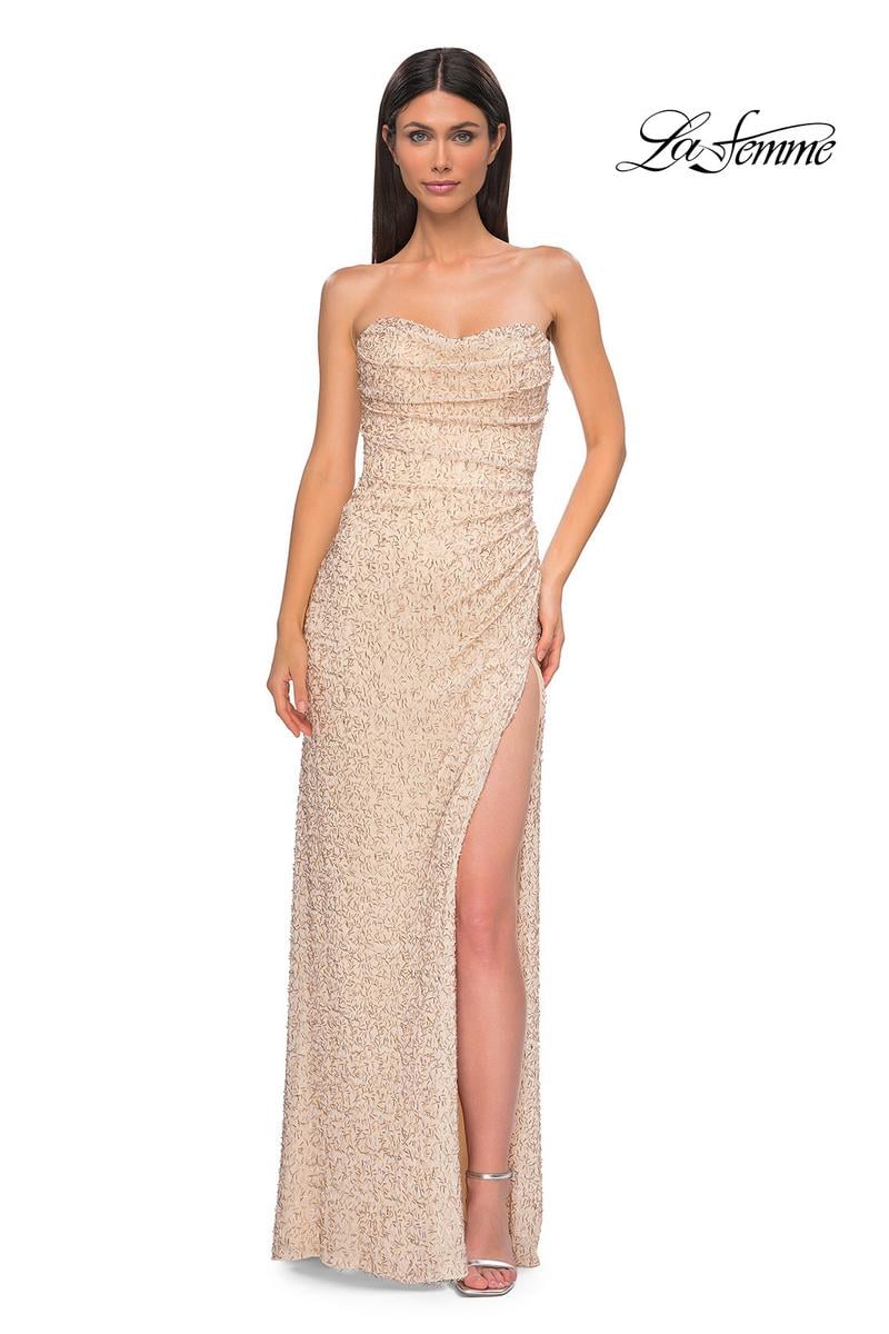 La Femme Dress 32794 - Champagne