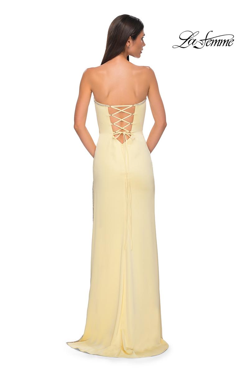 La Femme Dress 32799 - Pale Yellow