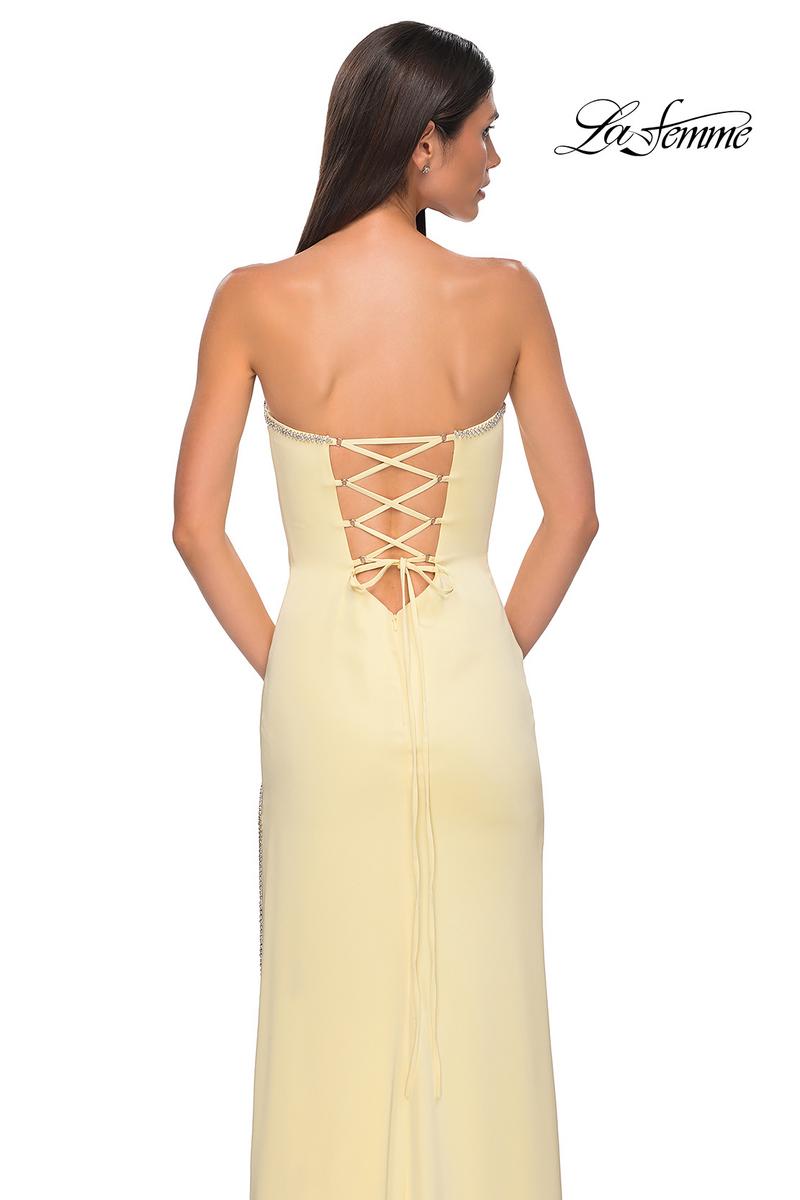 La Femme Dress 32799 - Pale Yellow