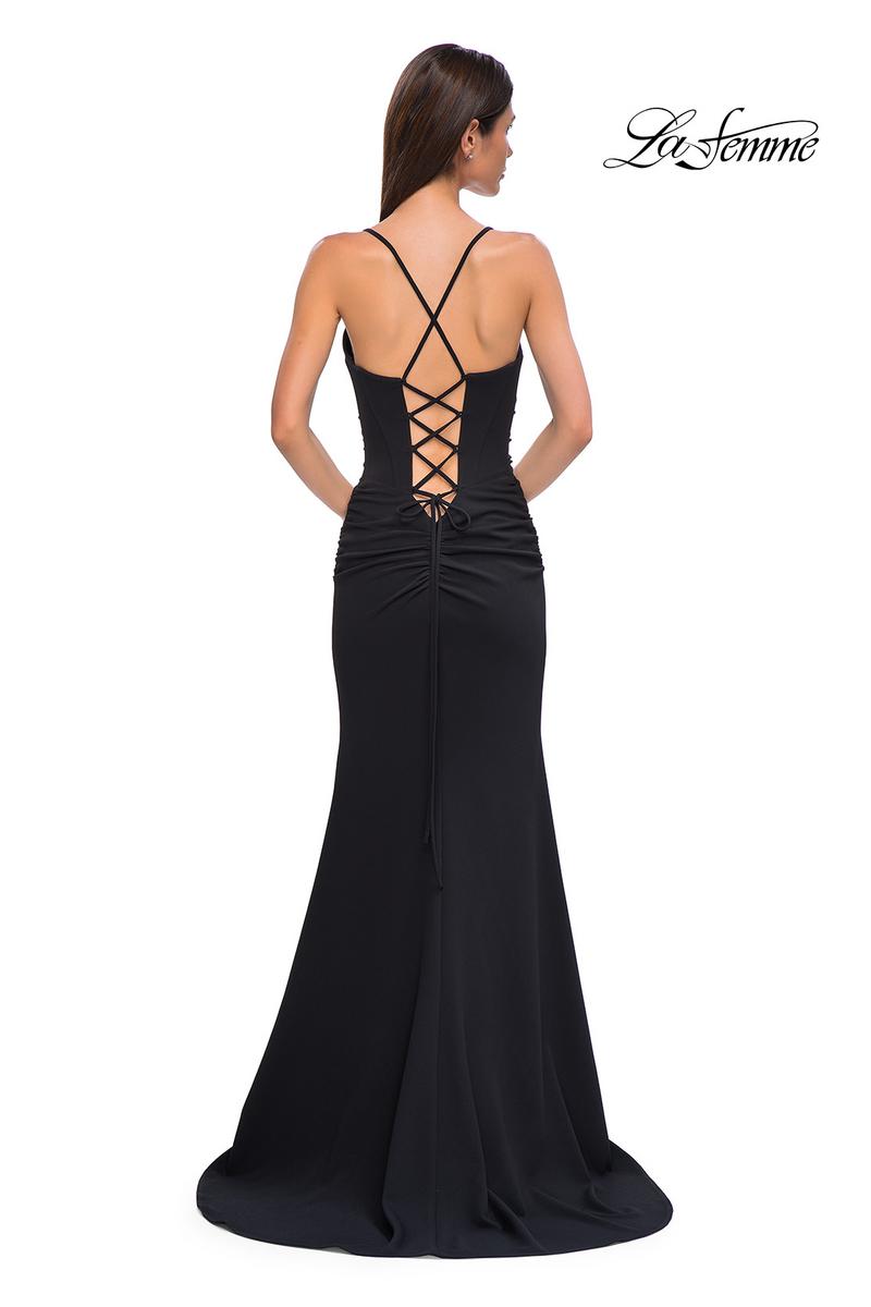 La Femme Dress 32802 - Black