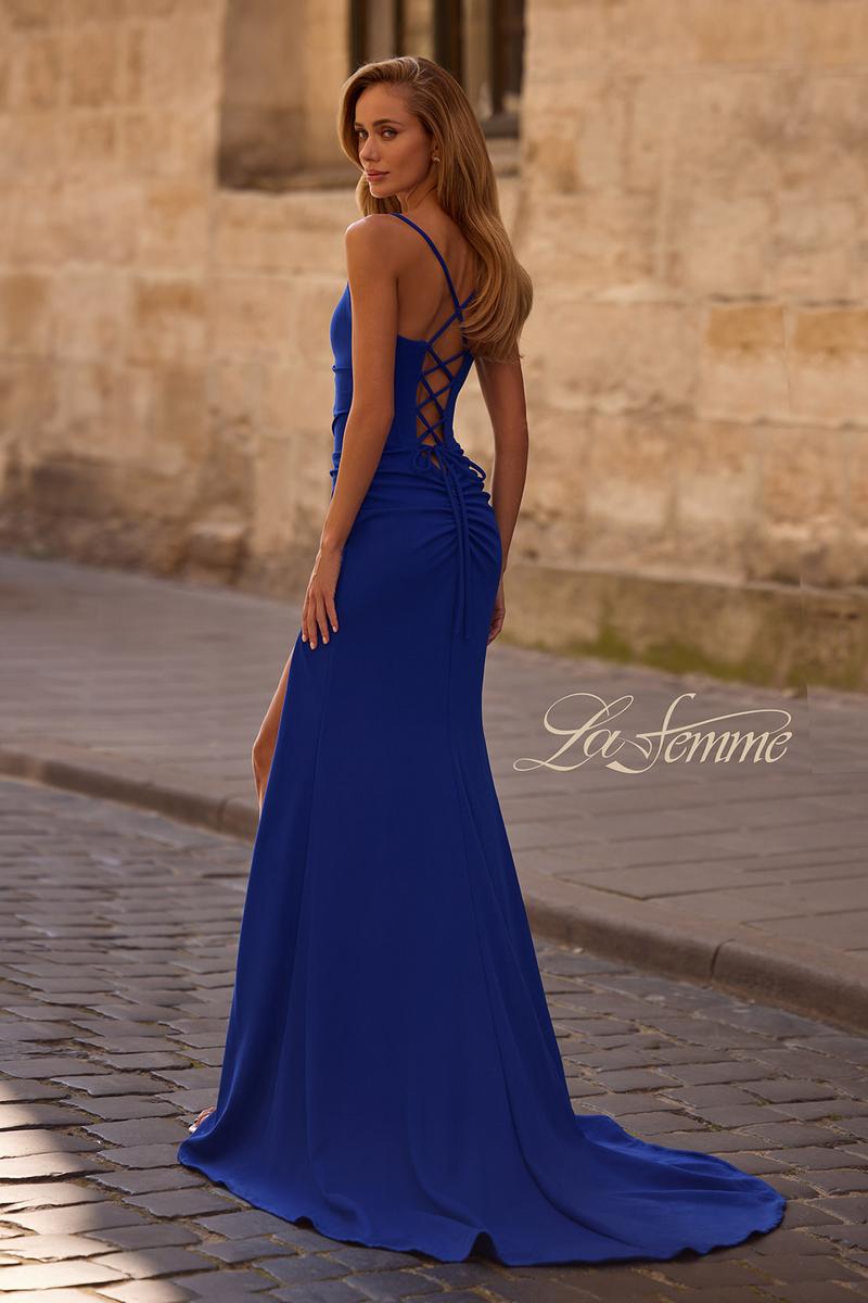 La Femme Dress 32802 - Royal Blue