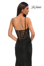 La Femme Dress 32803 - Black