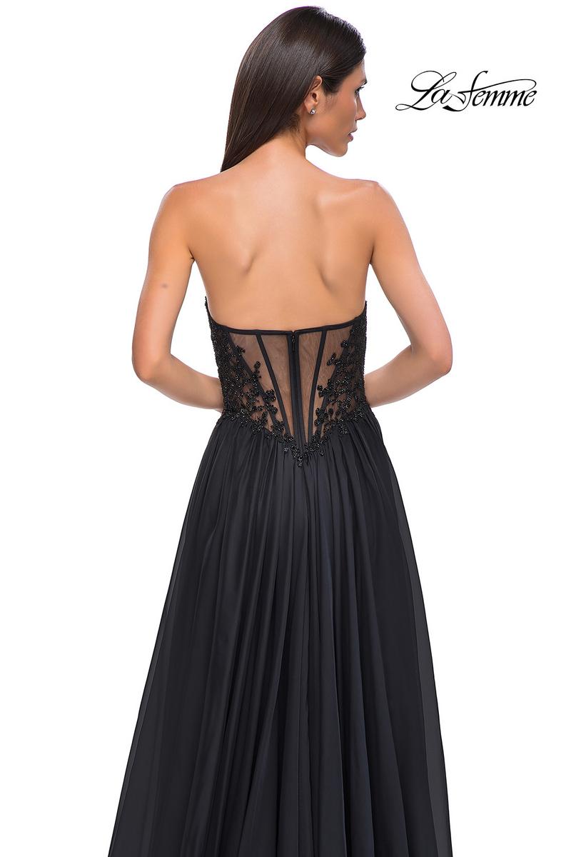 La Femme Dress 32804 - Black