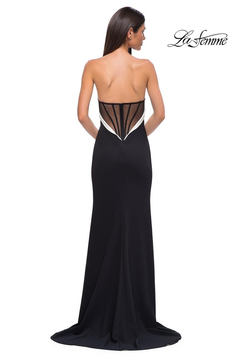 La Femme Dress 32808 - Black