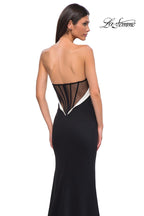 La Femme Dress 32808 - Black