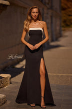 La Femme Dress 32808 - Black