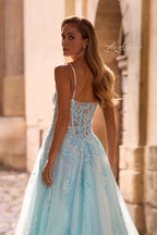 La Femme Dress 32810 - Light Blue