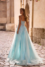 La Femme Dress 32810 - Light Blue