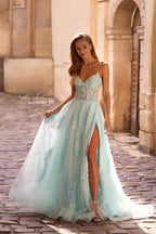 La Femme Dress 32810 - Light Blue
