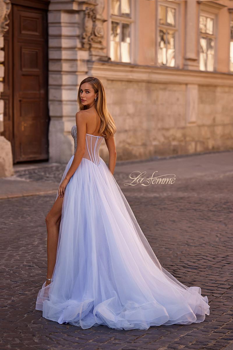 La Femme Dress 32811 - Light Periwinkle