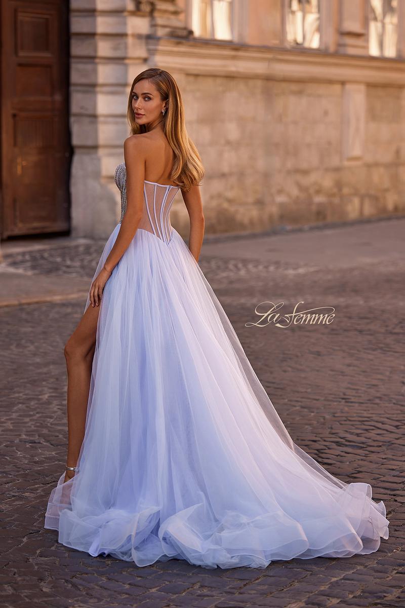 La Femme Dress 32811 - Light Periwinkle