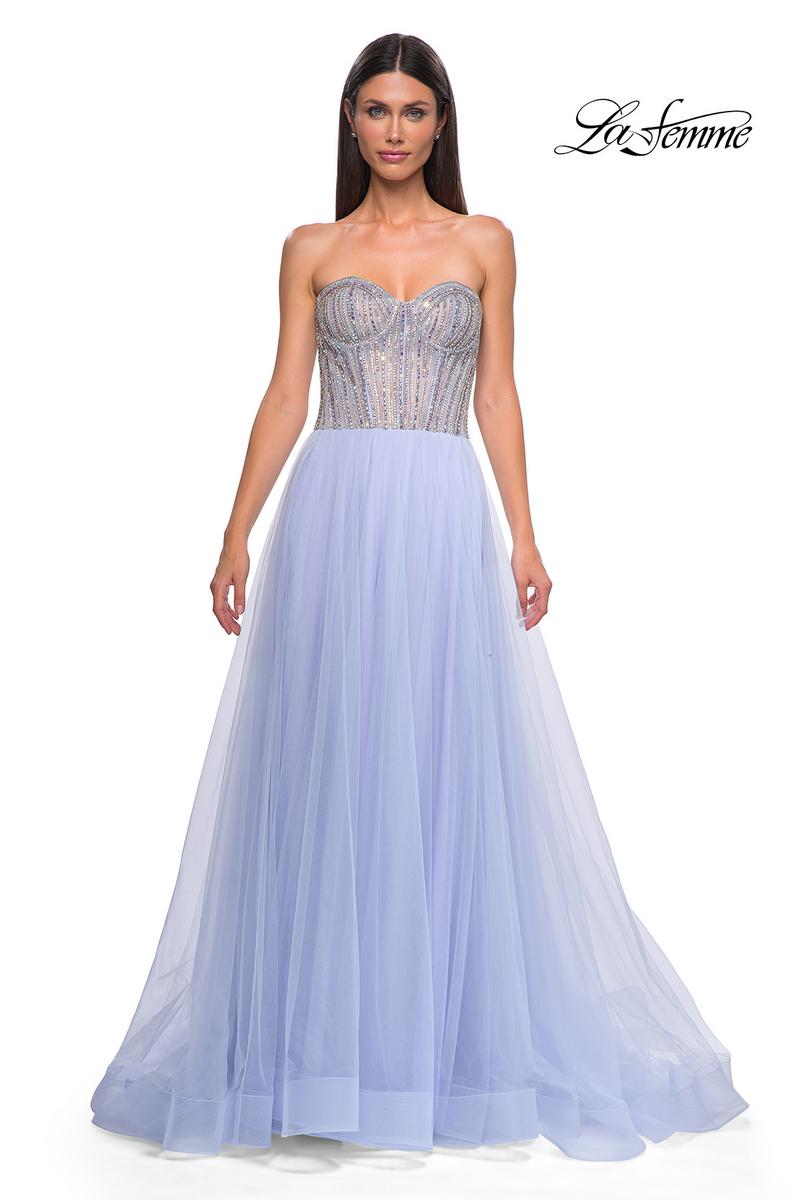 La Femme Dress 32811 - Light Periwinkle