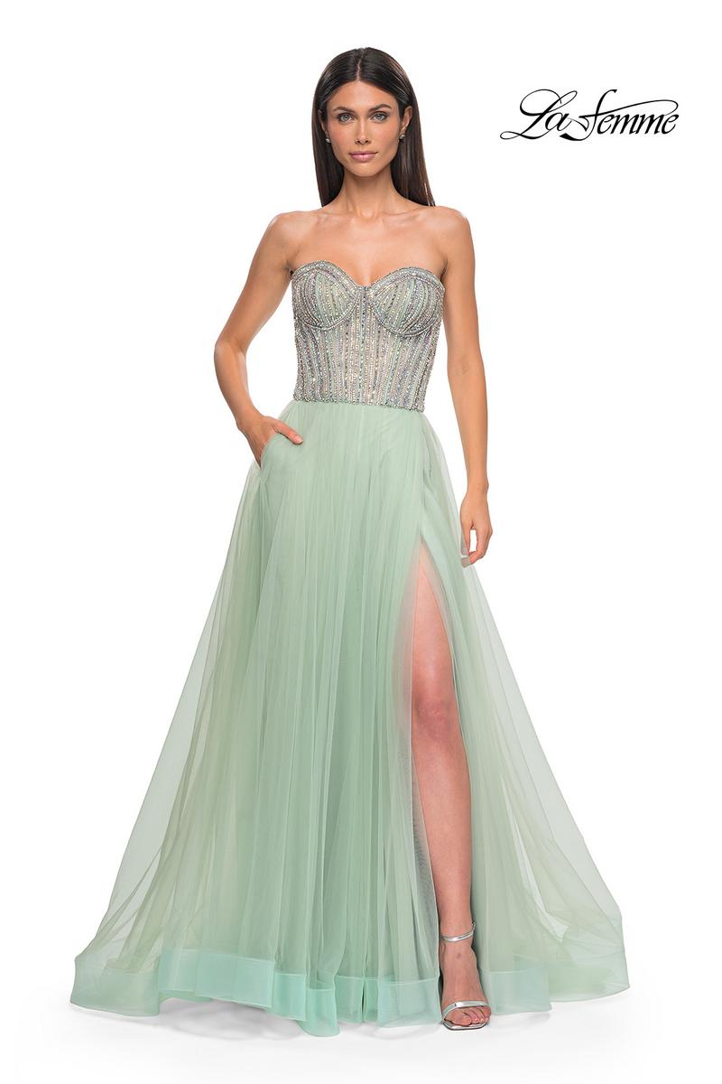 La Femme Dress 32811 - Sage