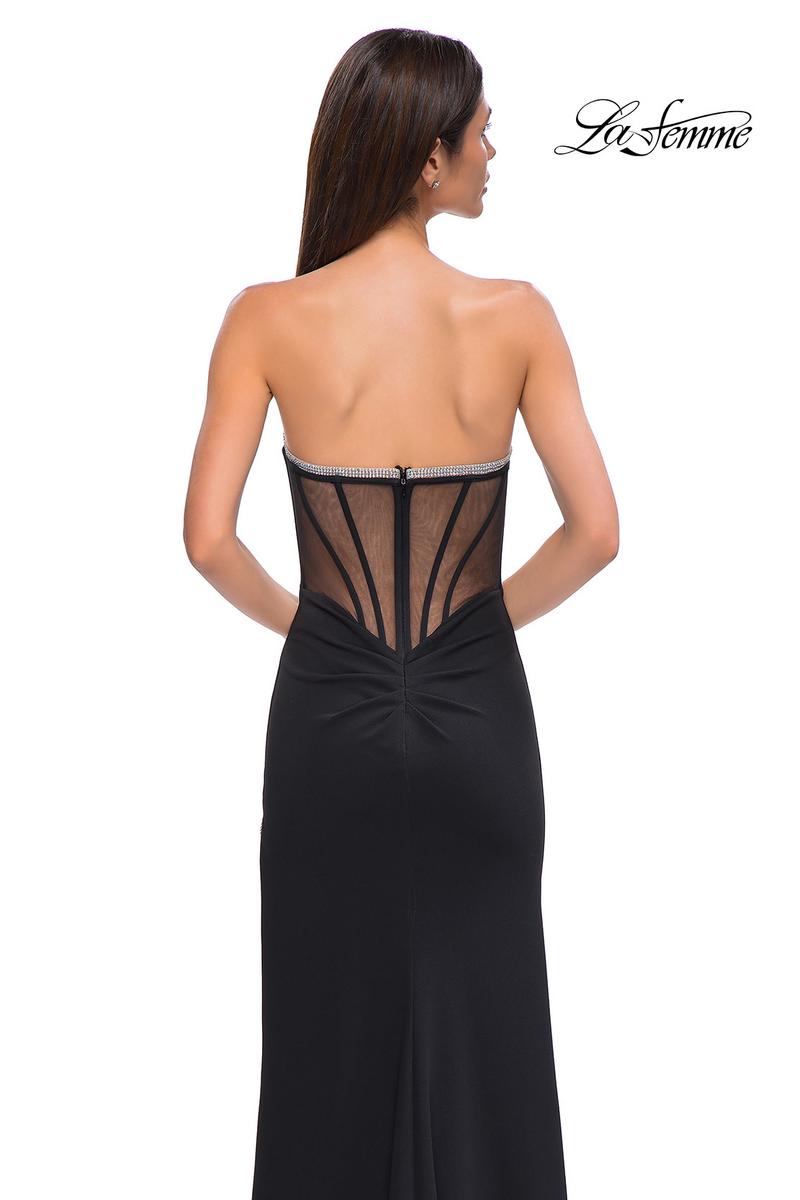 La Femme Dress 32825 - Black