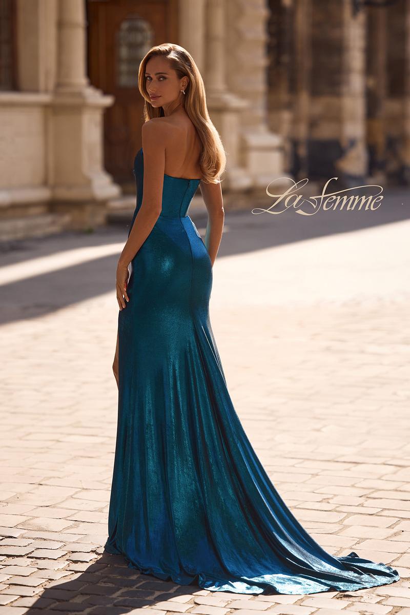 La Femme Dress 32828 - Dark Teal