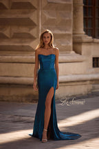 La Femme Dress 32828 - Dark Teal