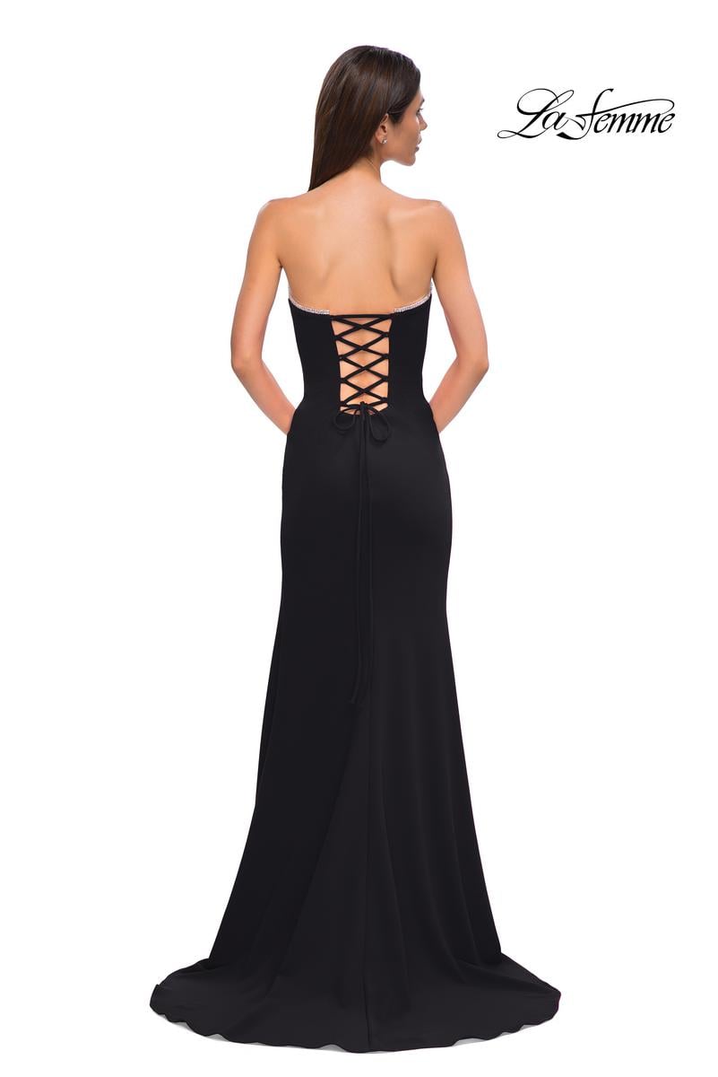 La Femme Dress 32829 - Black