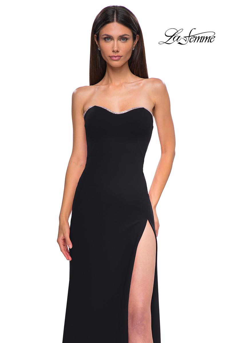 La Femme Dress 32829 - Black