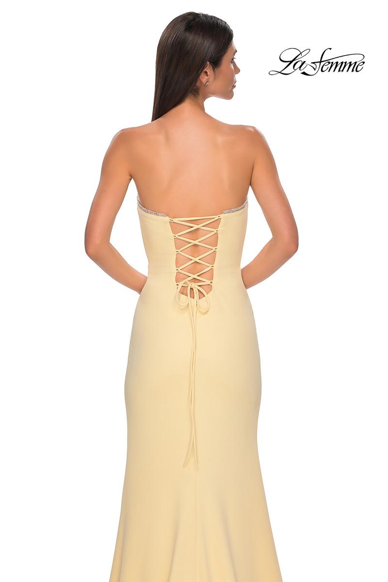 La Femme Dress 32829 - Pale Yellow