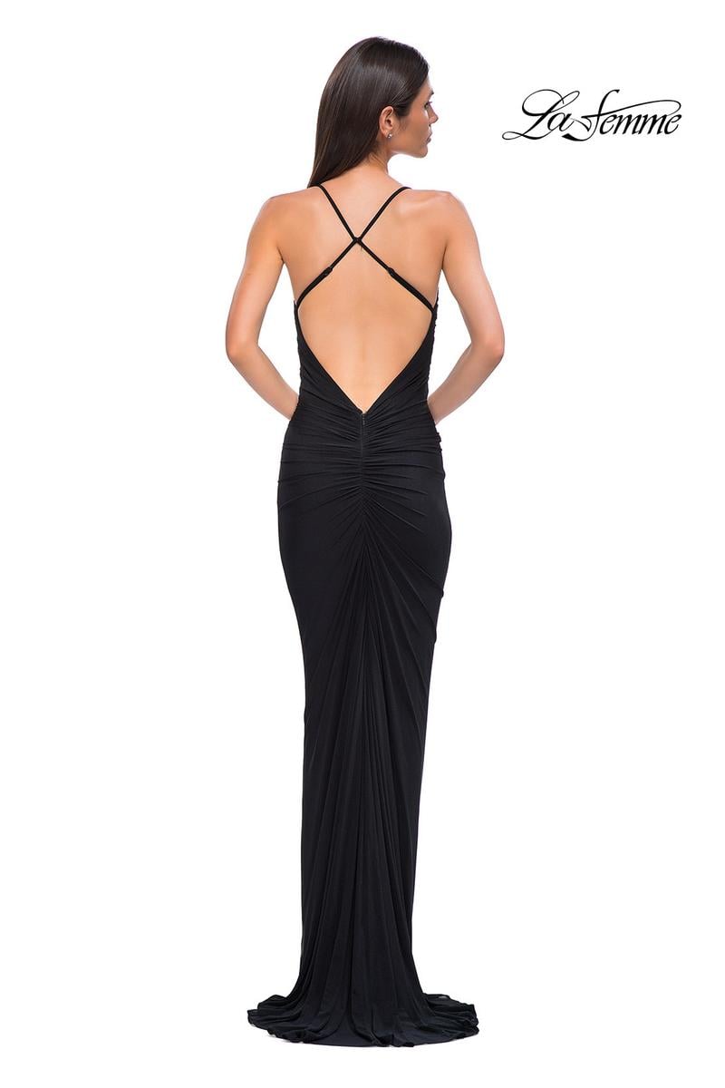 La Femme Dress 32834 - Black